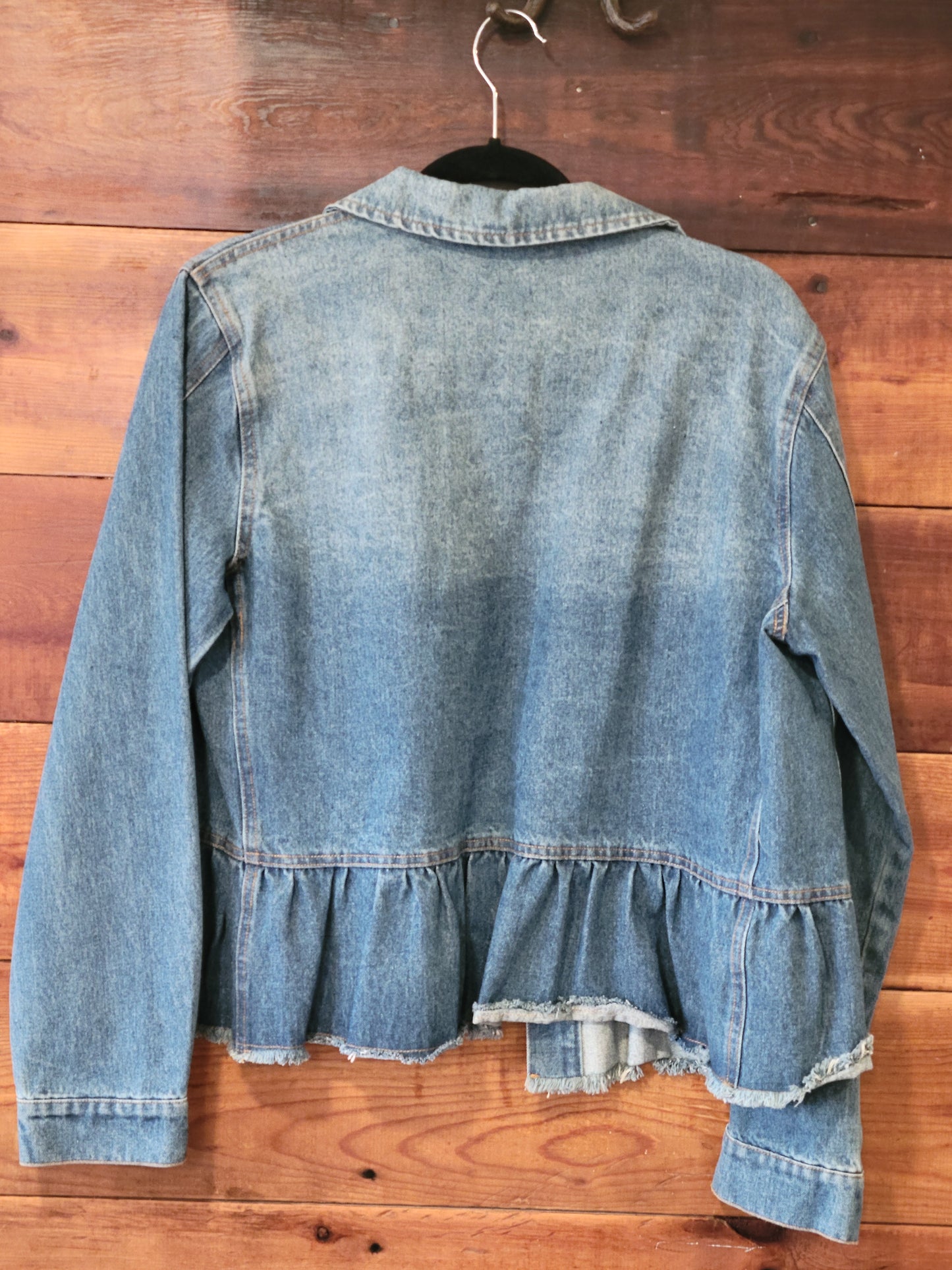 Peplum Denim Jacket