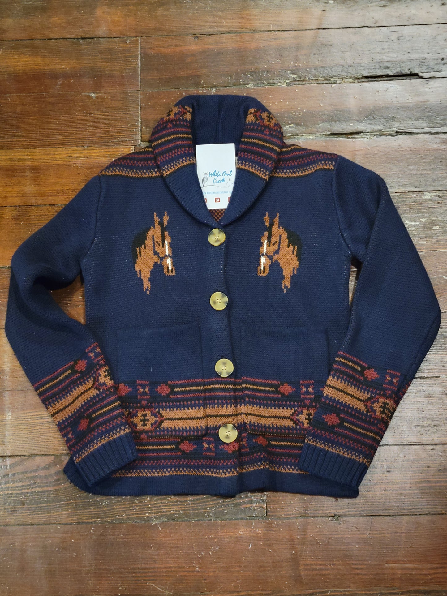 Vintage Horse-Kids Cardi