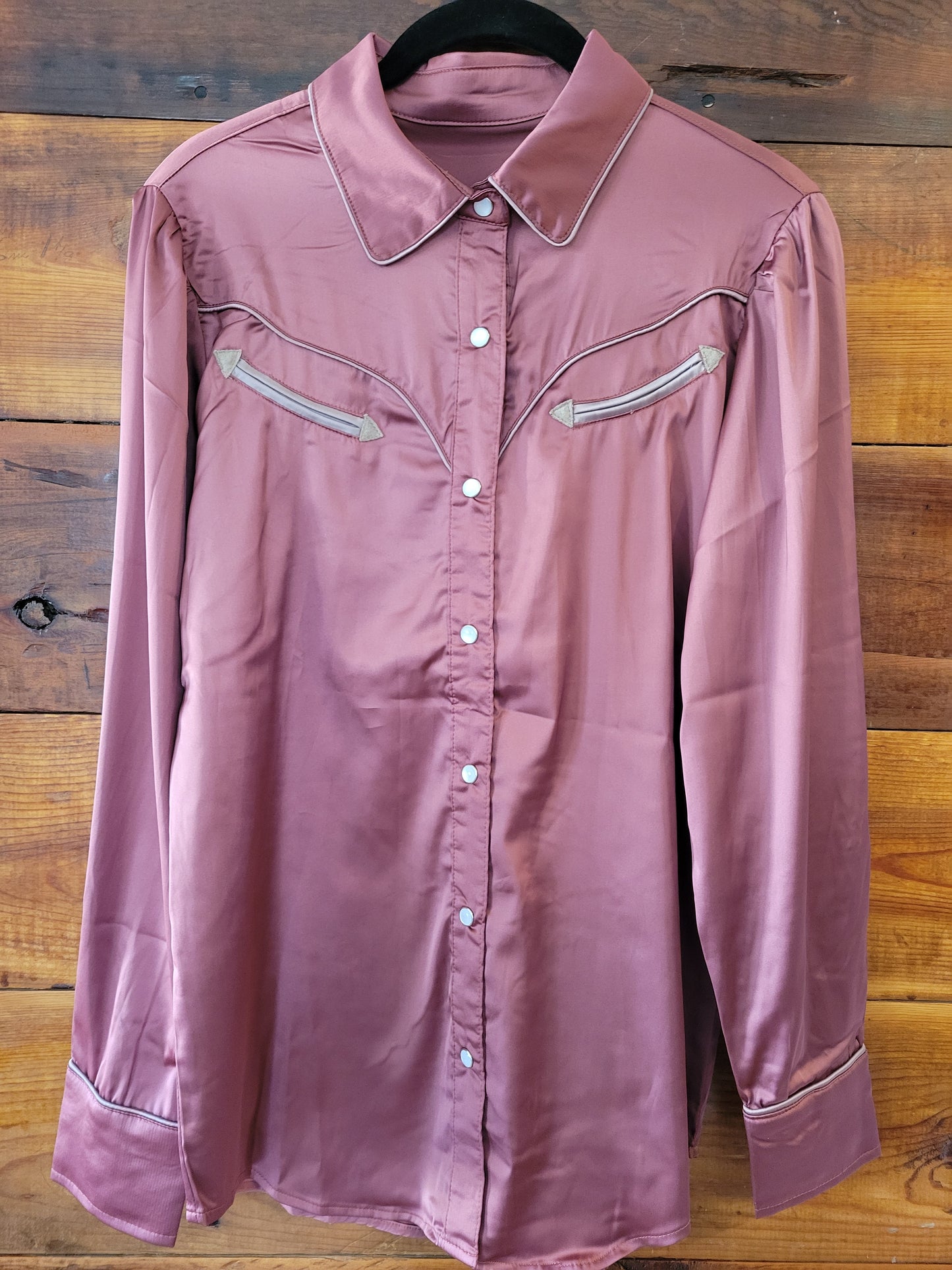 Berry Arrow Snap Shirt