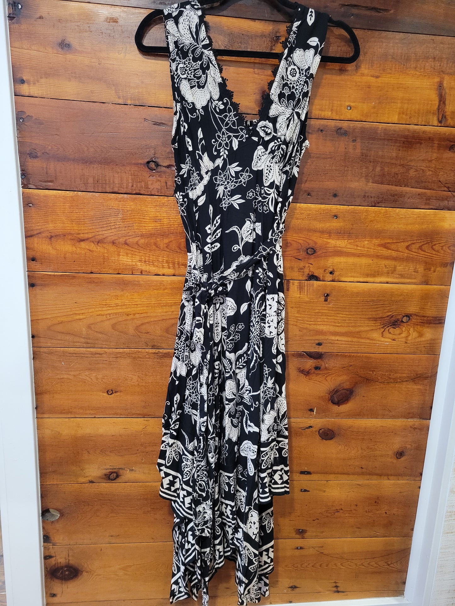 Hanky Hem Black Dress