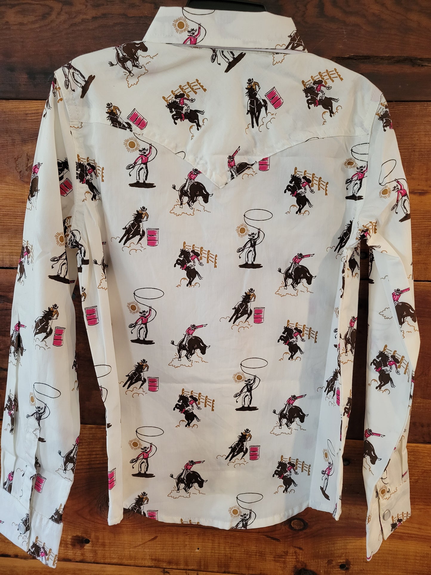 Wrangler Girls Rodeo Print Shirt