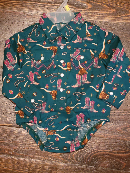 Wrangler Baby Girl Onsie