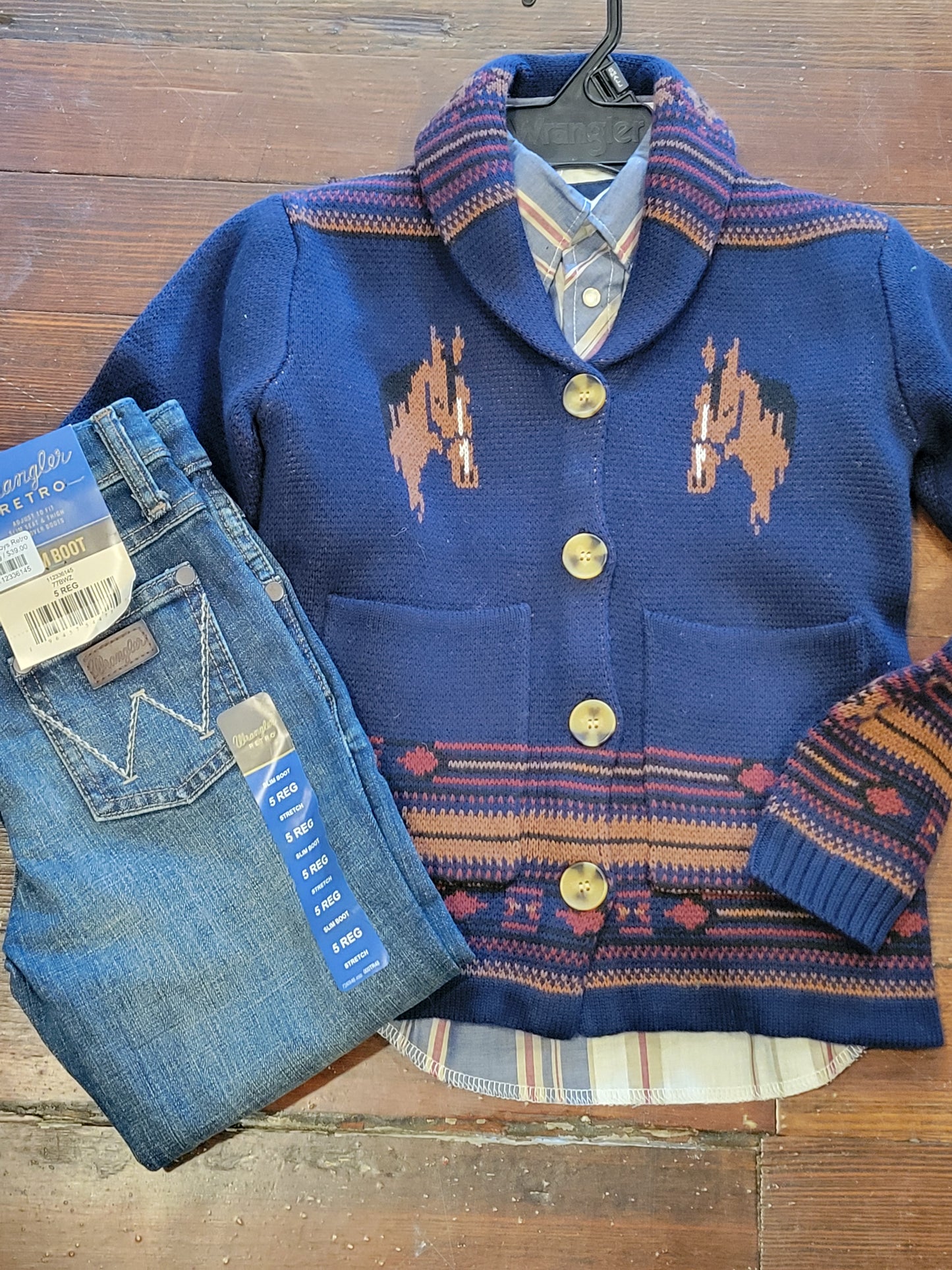 Vintage Horse-Kids Cardi