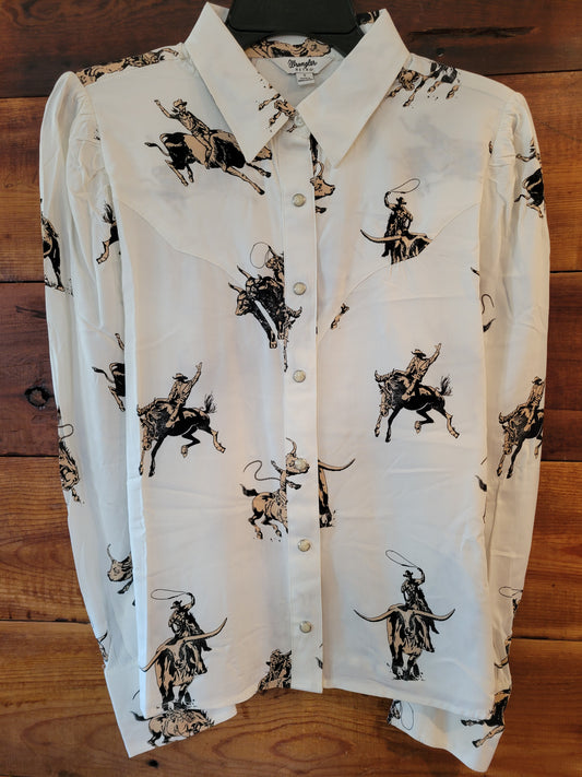 Wrangler Drapey Rodeo Blouse