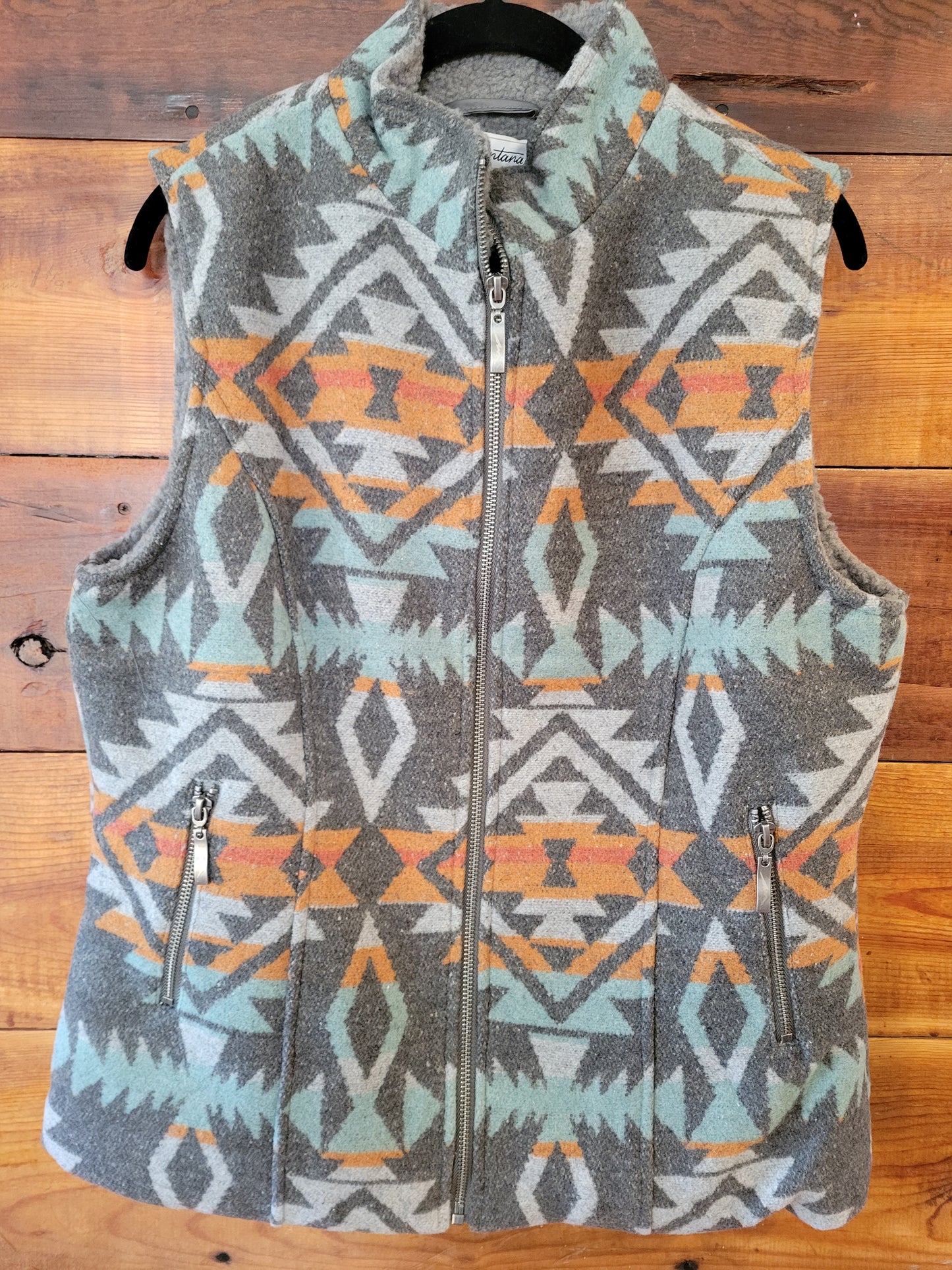 Grey Aztec Vest