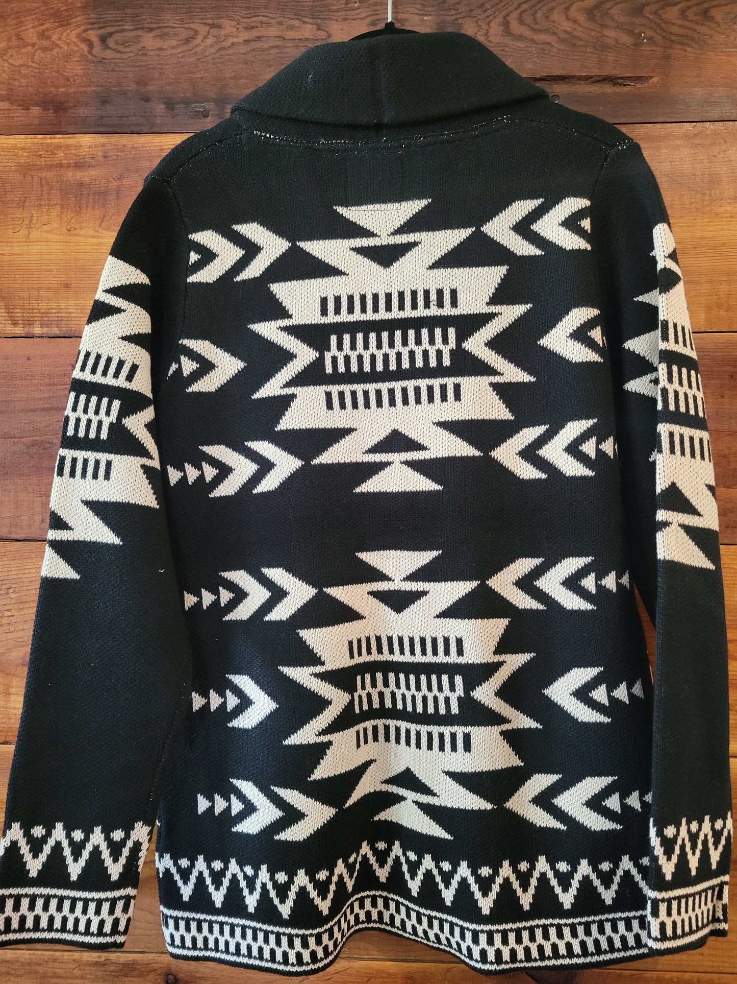 Black Aztec Cardigan