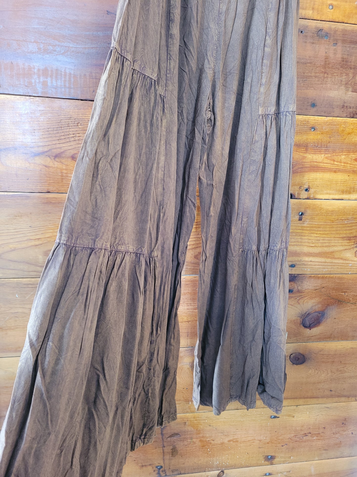 Smocked Waist Wide Leg Pant