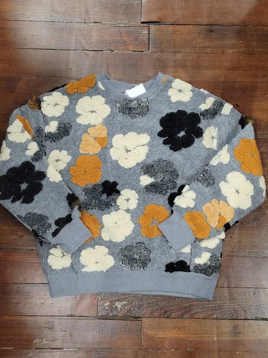 Puff Flowers Sweater