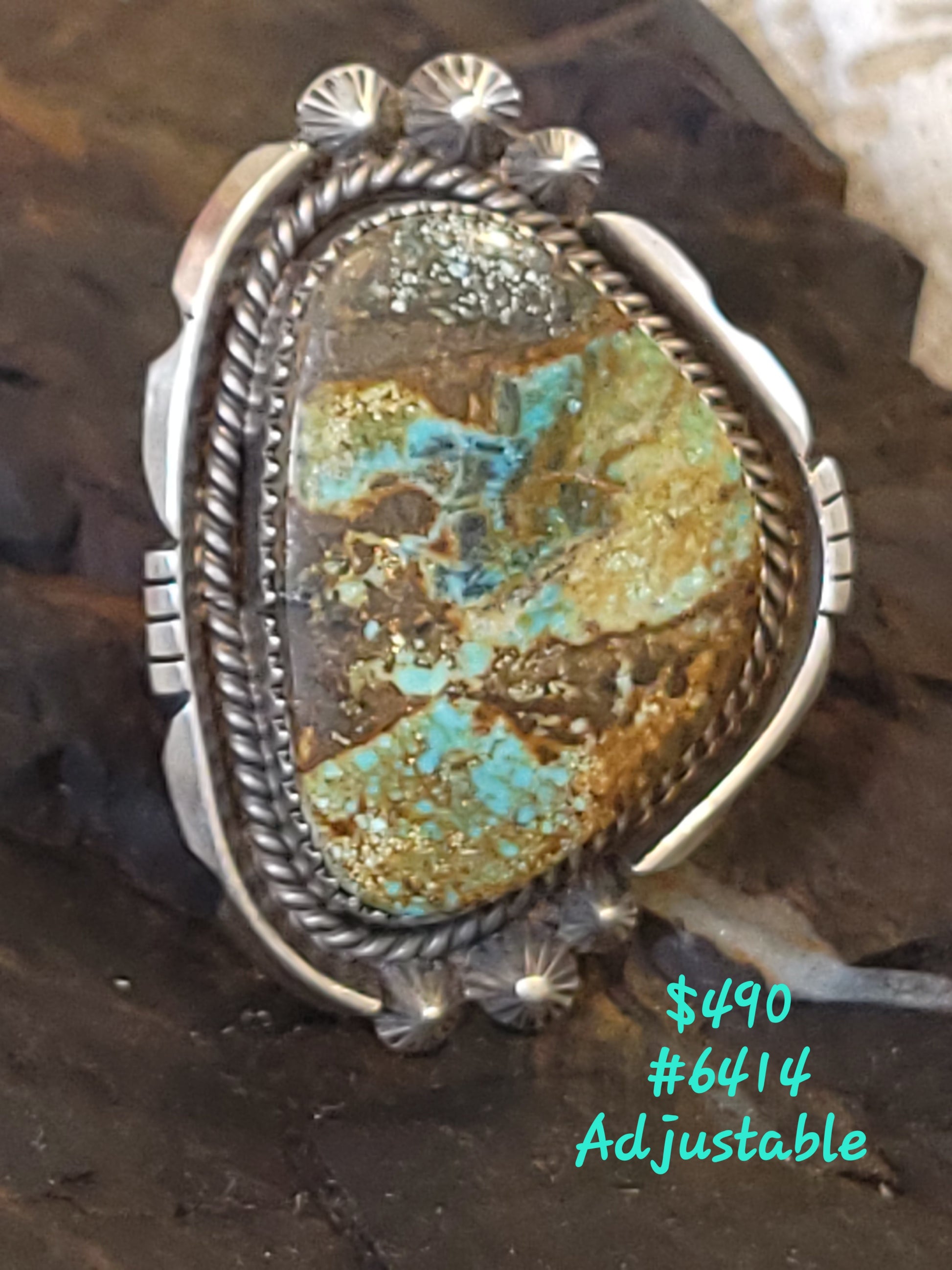 Turqoise Sterling Silver Ring - White Owl Creek Boutique